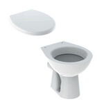 Stojąca miska WC Bambini dla dzieci, lejowa Deska sedesowa WC dla dzieci Bambini biała
